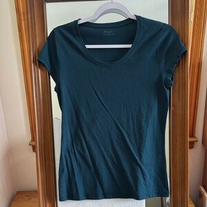 No Boundaries Women's Dark Teal Short Sleeve Tee Medium VG